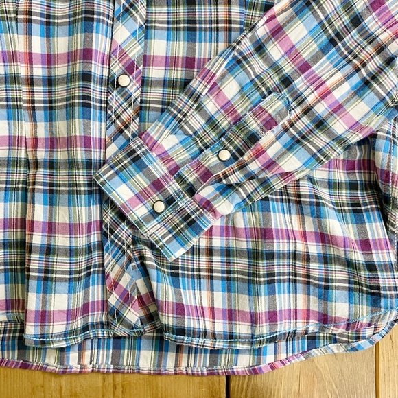 Panhandle Rough Stock Womens Pearl Button Shirt Texas Western‎ - Picture 3 of 10